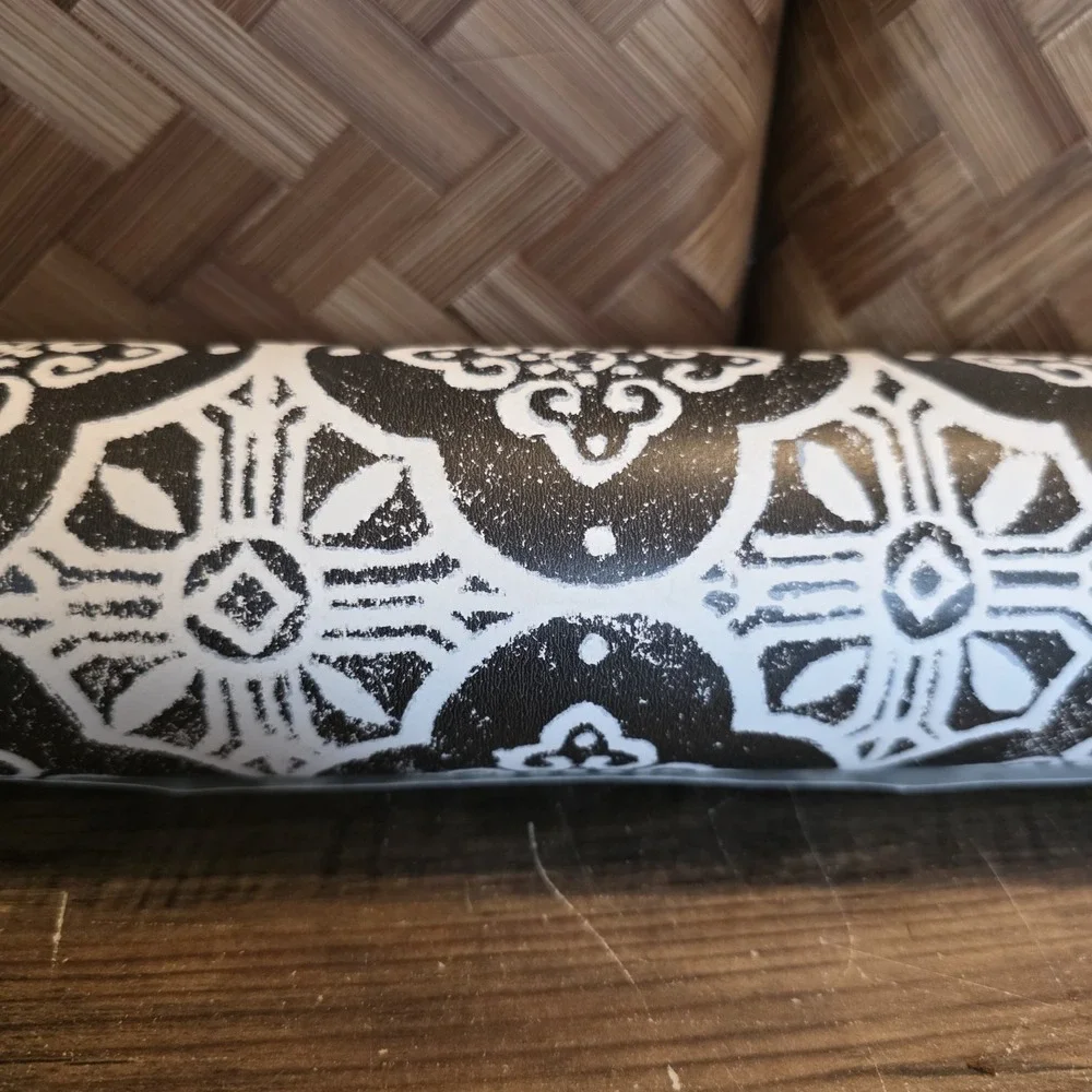 Wall Paper Wall‎ Covering Black & White Geometric Pattern Farmhouse 10+ Yards